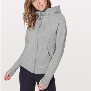 Lululemon grey scuba hoodie